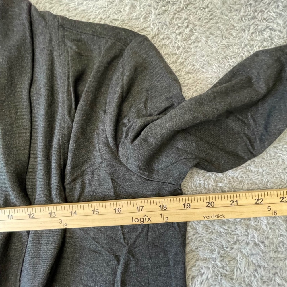 Max & Mia Heather Charcoal Drape Front Cardigan Small NWT Soft Modal Blend‎ - Picture 8 of 9